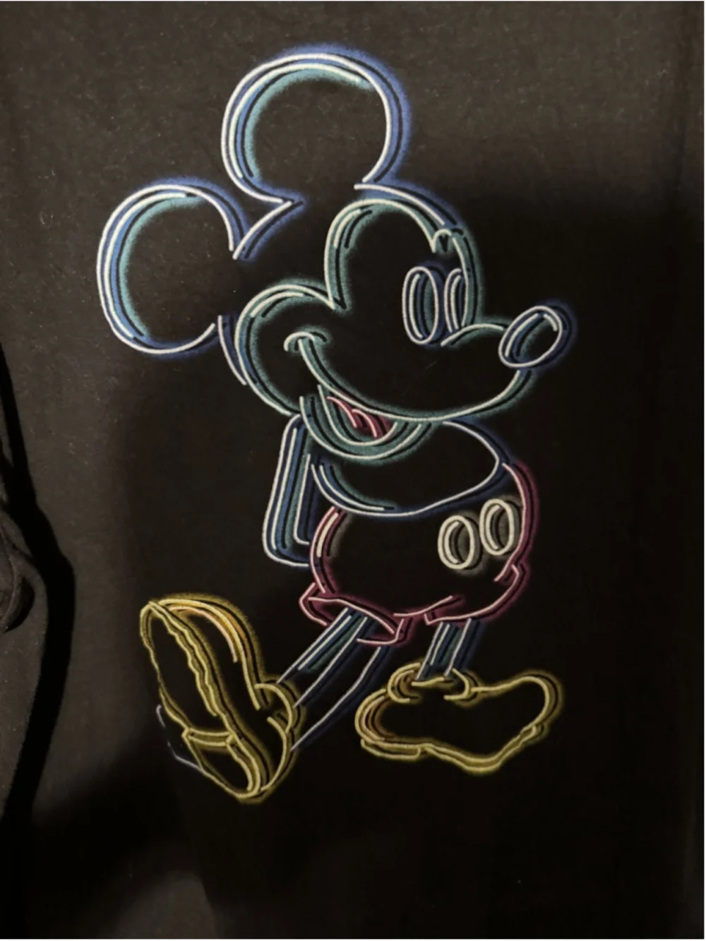 Mickey Mouse Disney T Shirt Black Men's Size 2XL